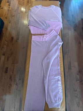Kenzo women two tone pink Jogger set xs